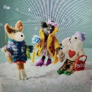 Travel Animal Felt Cat Ornament New York City